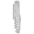 Straight Brushed Stainless Steel Corkscrew